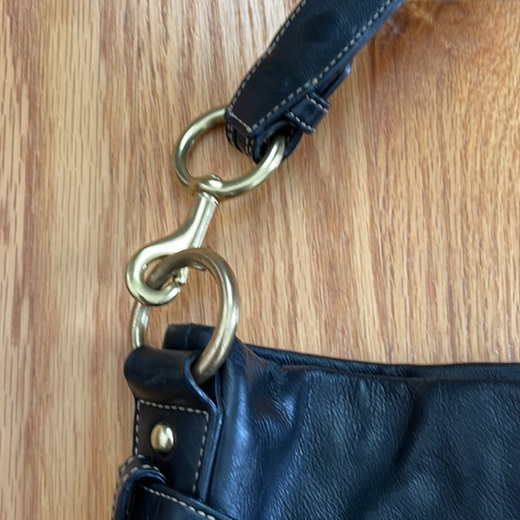 Coach Leather Slouchy Tote with Studs and Buckles - Picture 3 of 8